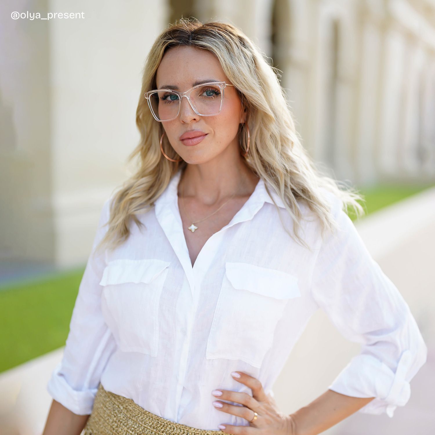 Krystle Cristal Carré Lunettes7