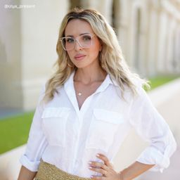 Krystle Cristal Carré lunettes7