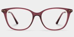 Rouge Rectangle Lunettes0