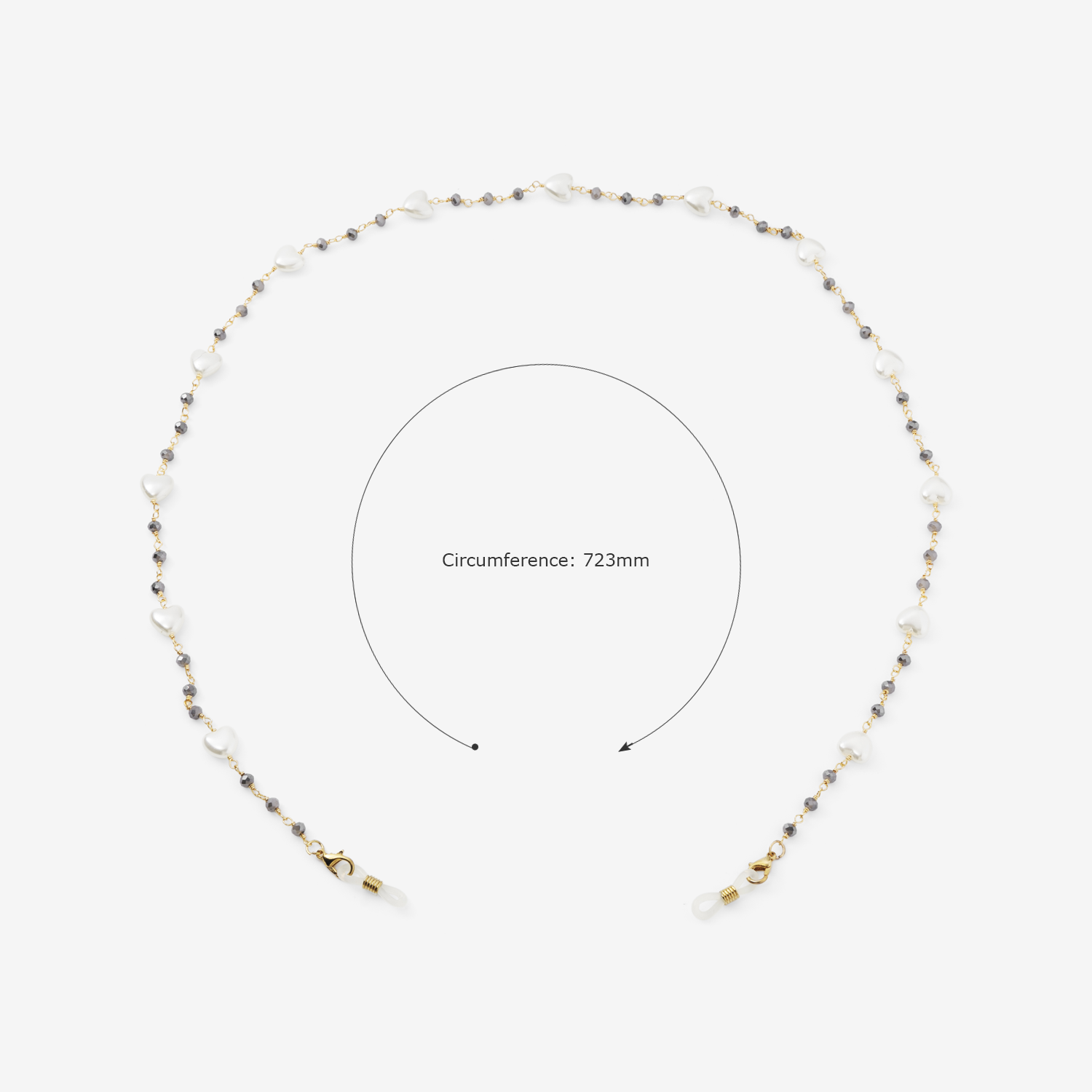 Chaînes Blanches En Forme De Cœur Style2