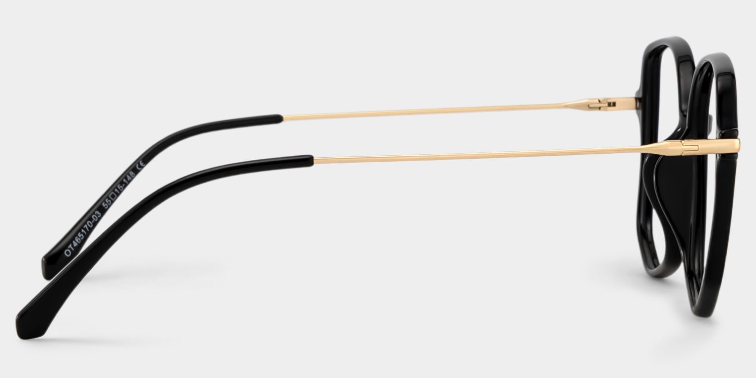 Lunettes géométriques noires en TR904
