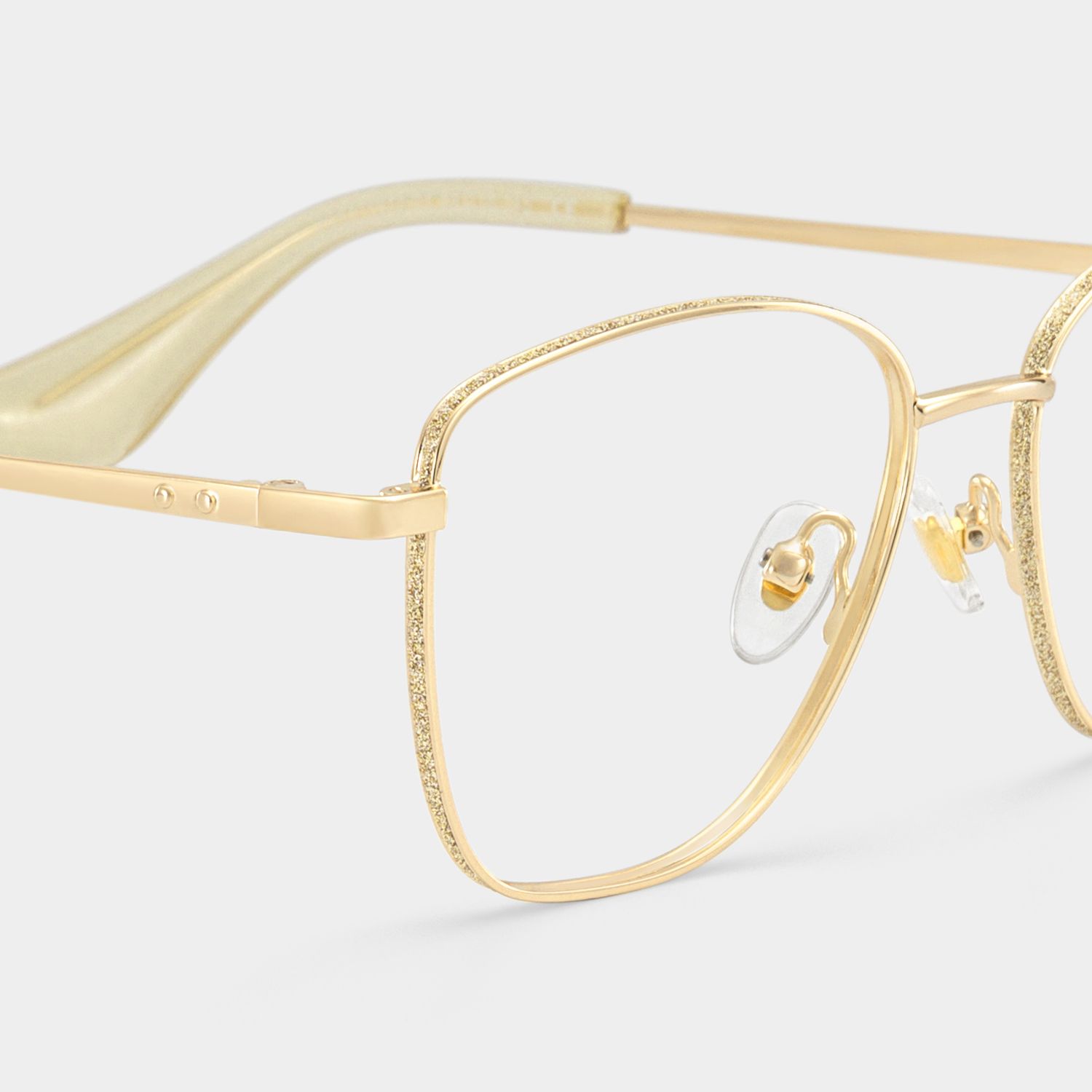 Skyler Carré Doré Lunettes5