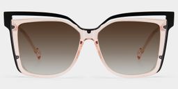Twolla Beige Carré lunettes de soleil0