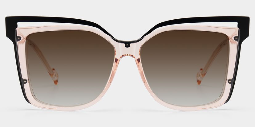 Twolla Beige Carré lunettes de soleil