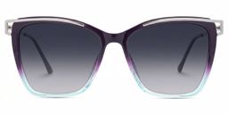 Lunettes Krystle carrées bleu-violet0