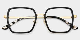 Fiona Noir Carré lunettes3
