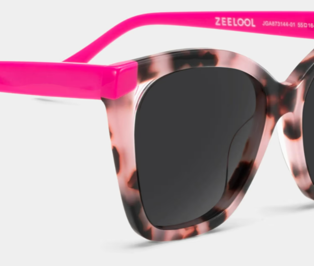 Kira Papillon Rose Tortue Acétate Solaire4