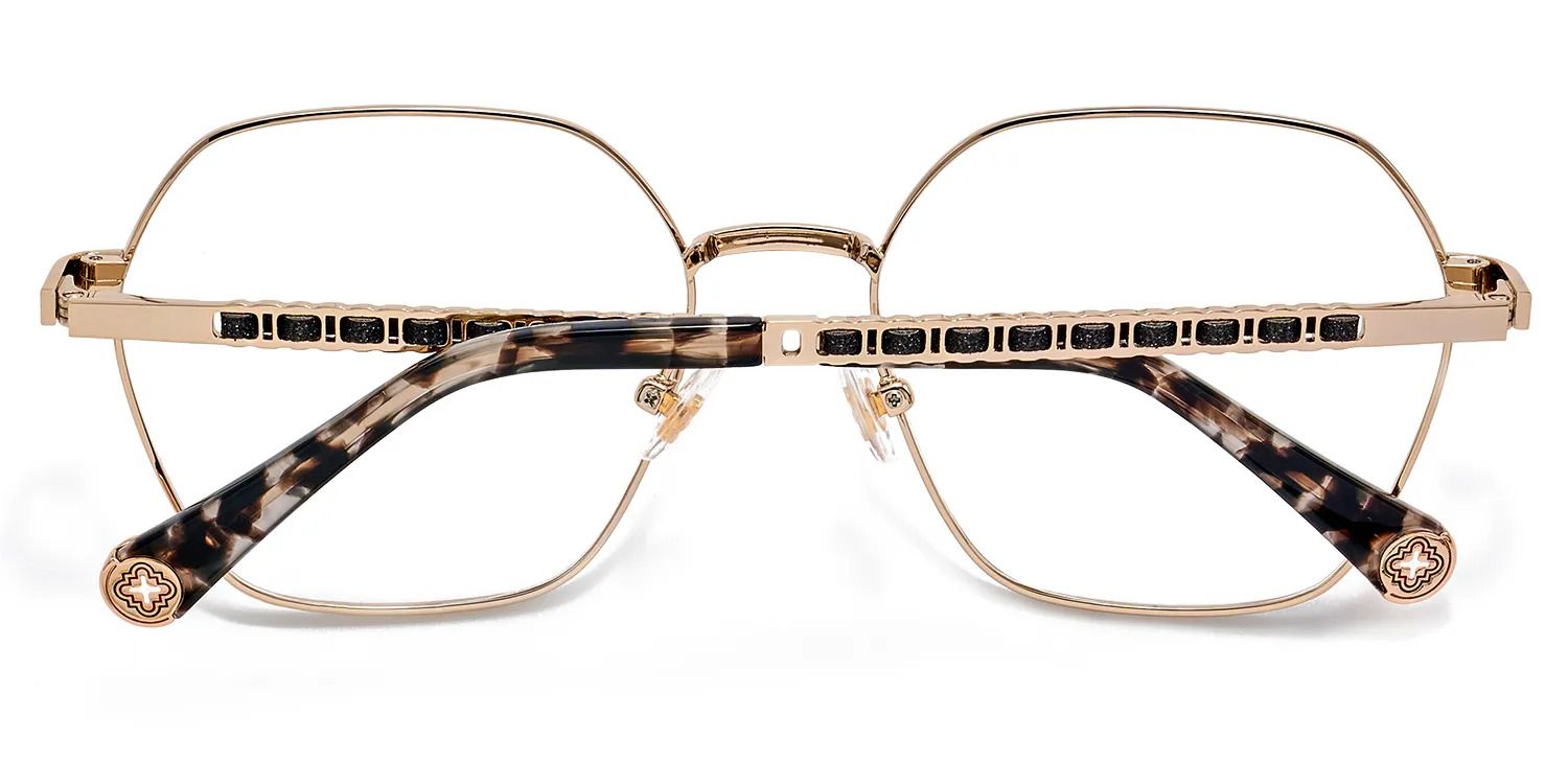 Dunbar Bleu-Rouge Géométrique lunettes1