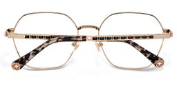 Dunbar Bleu-Rouge Géométrique lunettes1
