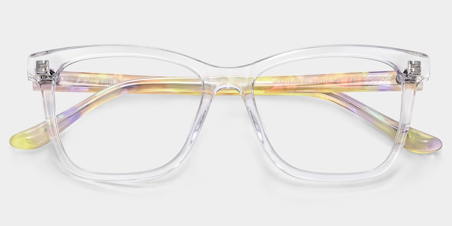 Faith Papillon Acétate Transparent Lunettes3