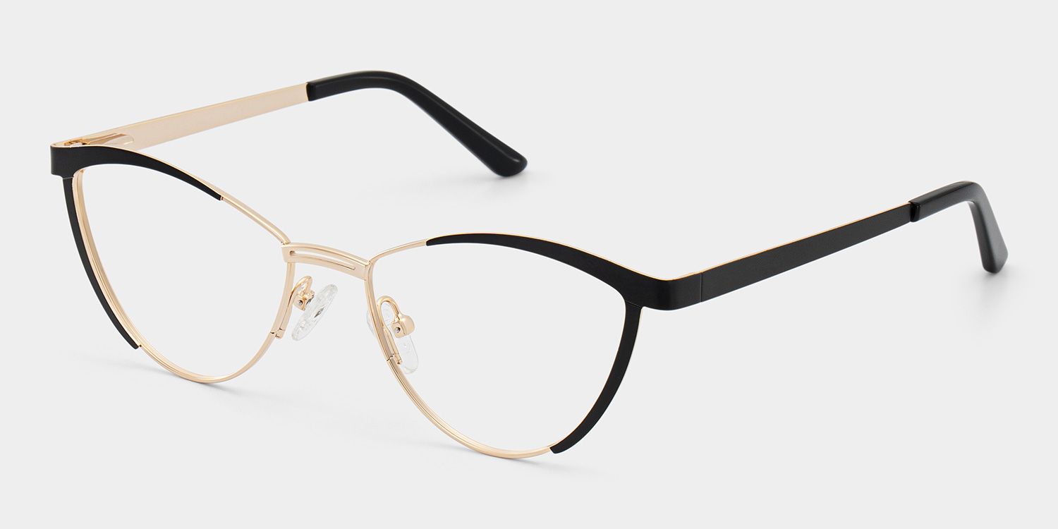 Sydney Noir Cateye Lunettes2