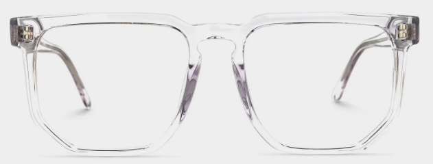 Carrées Acétate Clair Lunettes