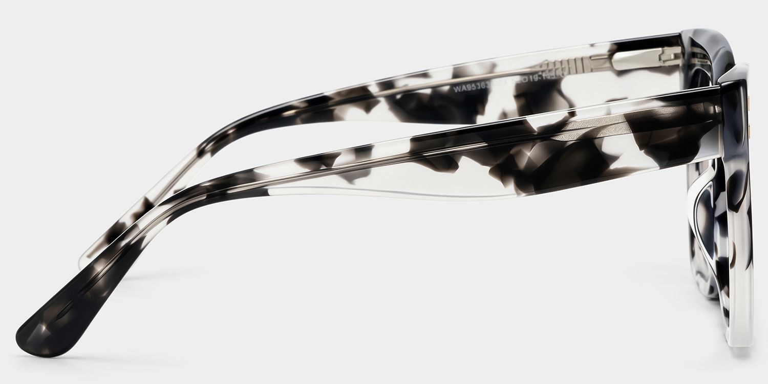Minguela Carré Gris-Tortue Acétate Lunettes3