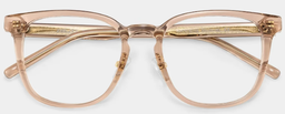 Carrées Acétate Beige Lunettes1