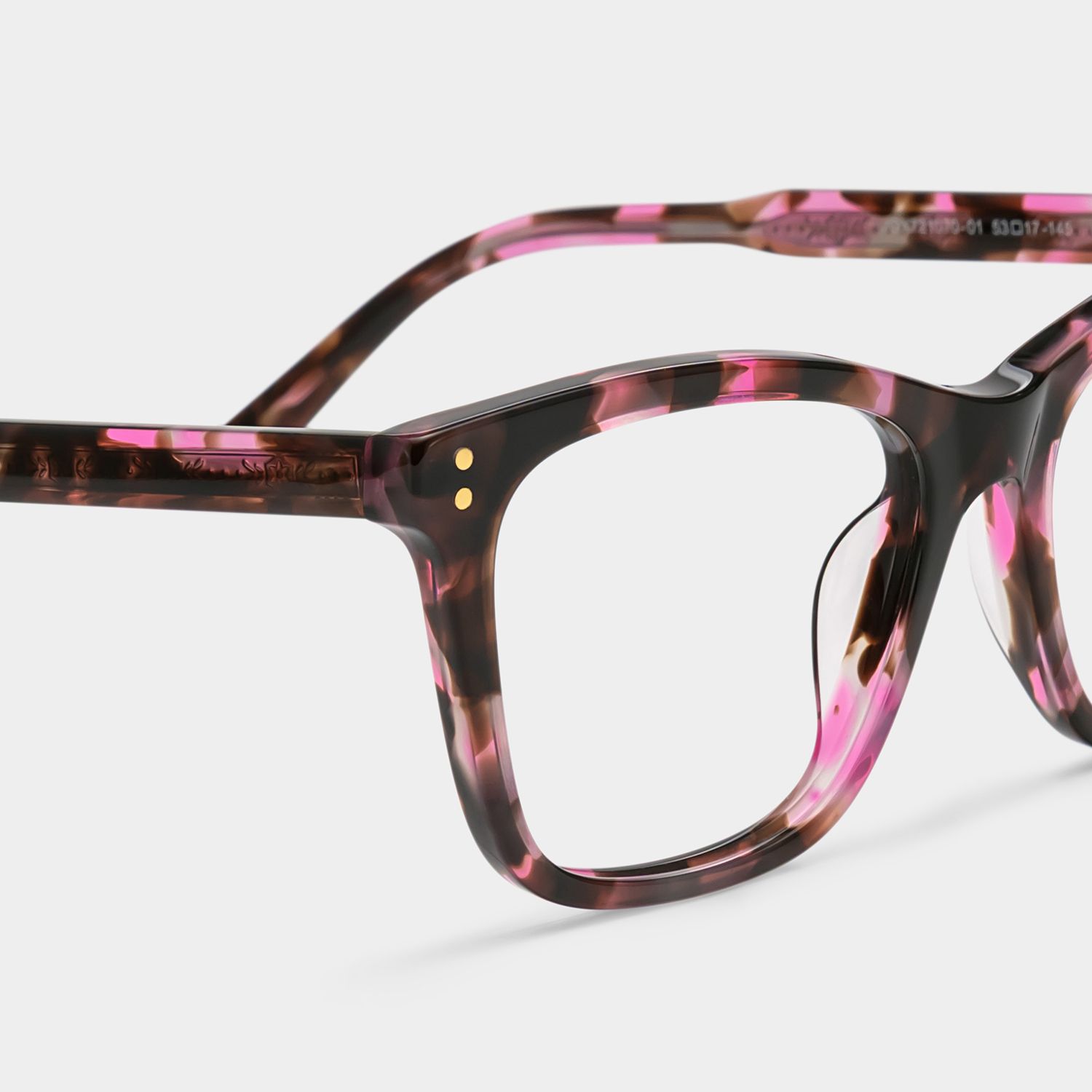 Tyler Papillon Acétate Tortue Rose Lunettes4