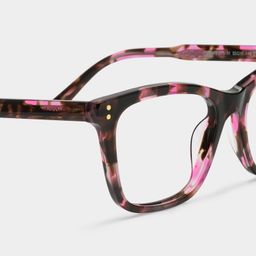 Papillon Acétate Tortue Rose Lunettes4