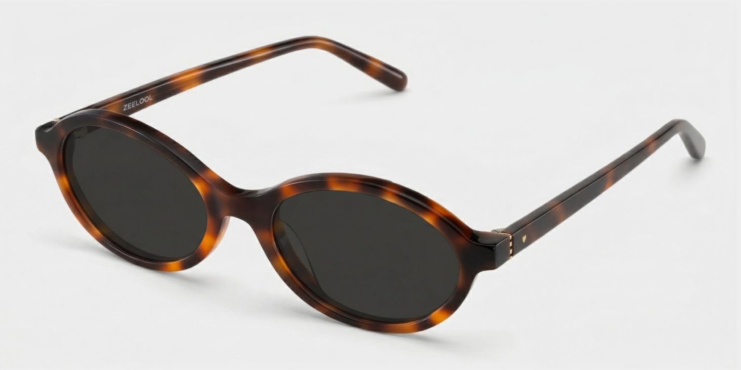 Lunettes de soleil polarisées de conduite Oval Tortue Everly | ZEELOOL2