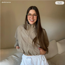 Marron Rectangle Lunettes5