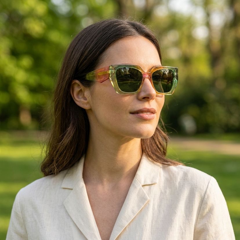 Géométrique Multicolor Plastique Solaire