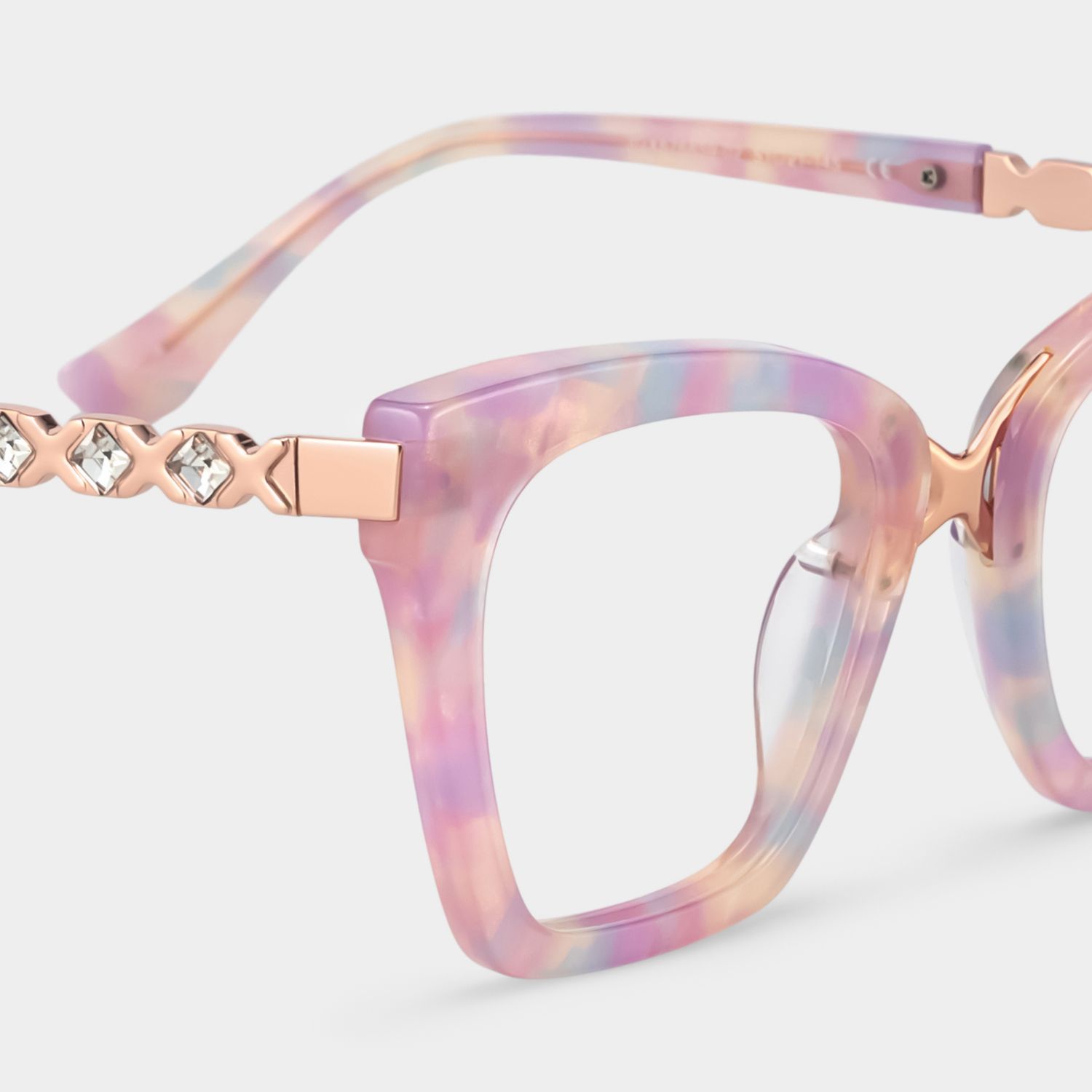 Darlyn Lunettes œil de chat roses mélangées5