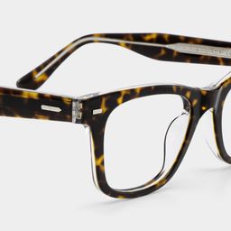 Lunettes rectangulaires écaille de tortue4