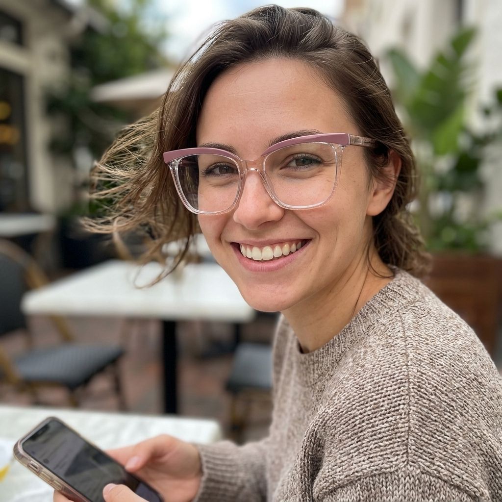 Tawana Carrées Violettes TR90 Lunettes6