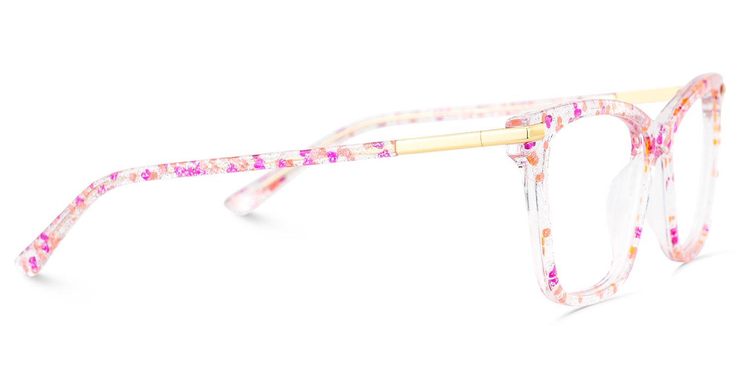 Eliot Rectangle Rose Lunettes4