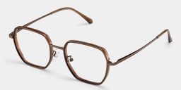 Arden Marron Géométrique lunettes2