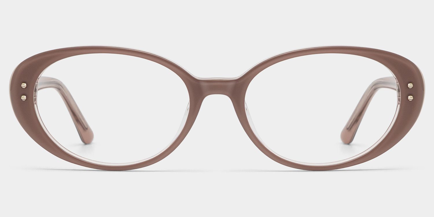 Lennon Marron Ovale Lunettes0