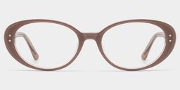 Lennon Marron Ovale lunettes0