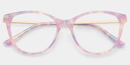 Lunettes rondes violettes Eli1