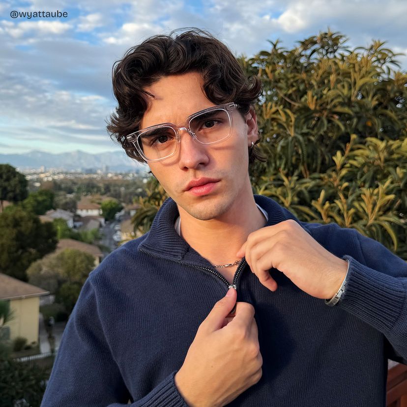 Rayne Transparent Carré lunettes