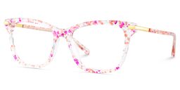 Eliot Rectangle Rose Lunettes3