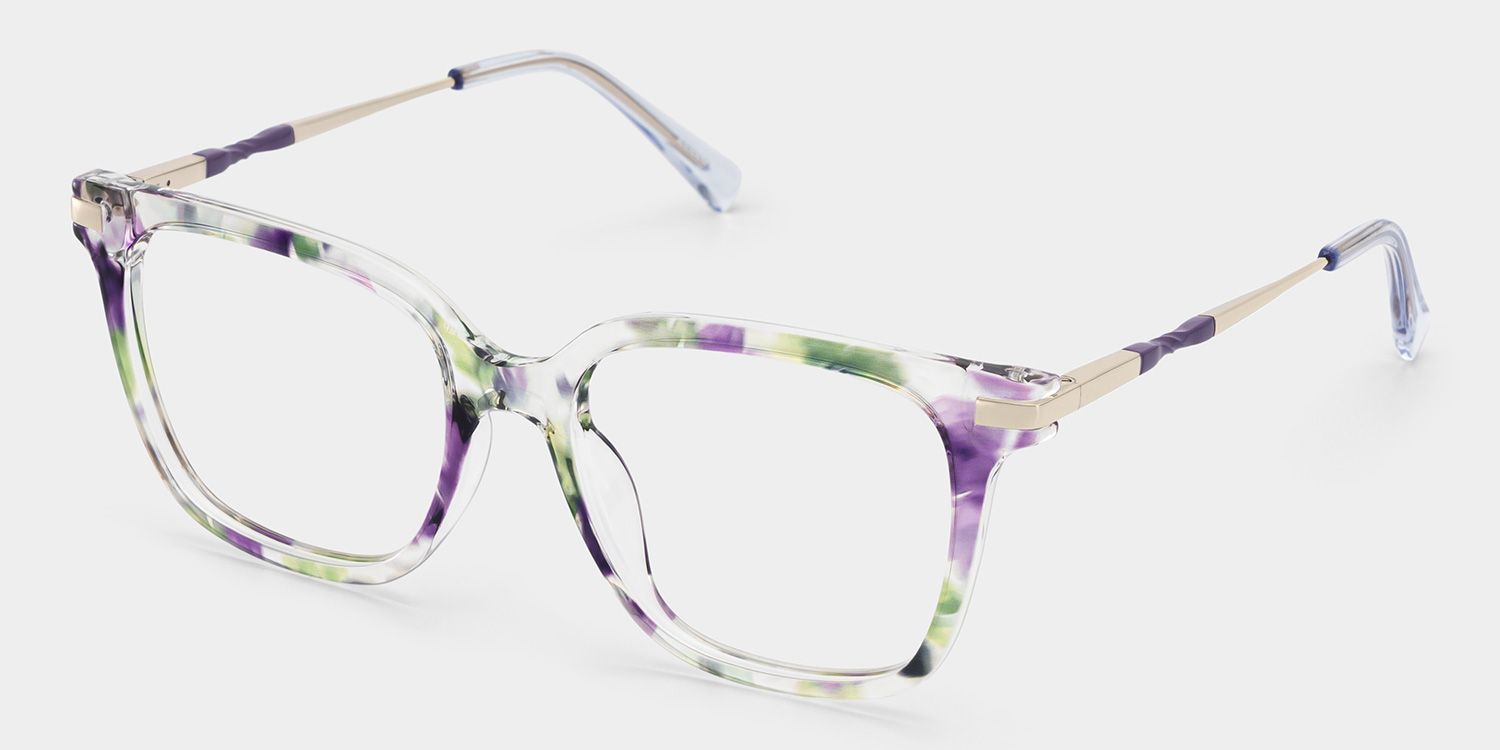 Jacqui Carré Floral TR90 Lunettes2