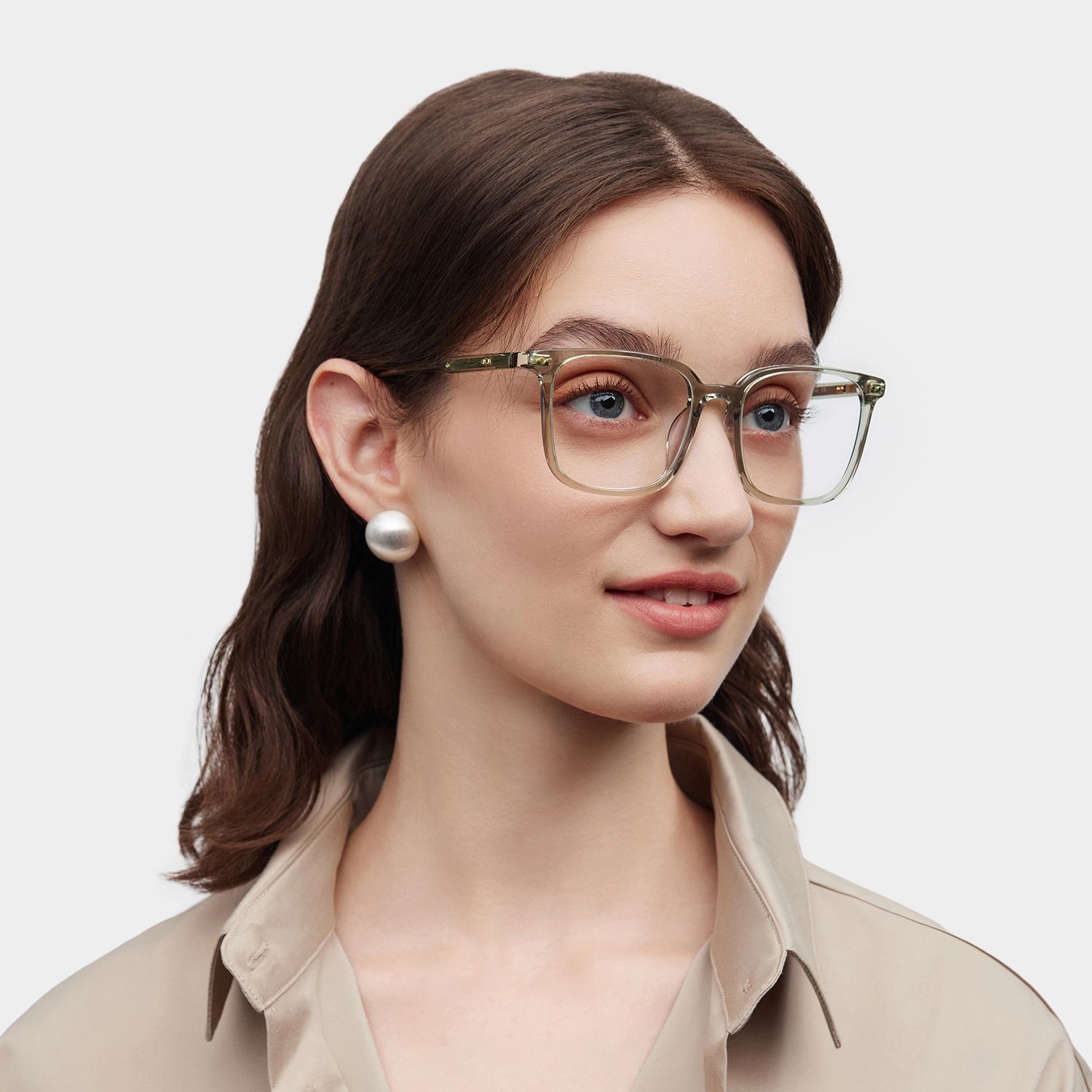Zoe Carré Vert Lunettes1