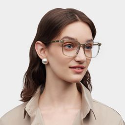 Zoe Vert Carré lunettes1
