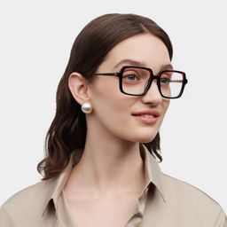Beatrice Rectangulaire Bicolore Lunettes1