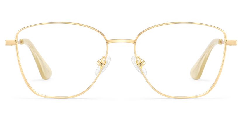 Skyler Carré Doré Lunettes