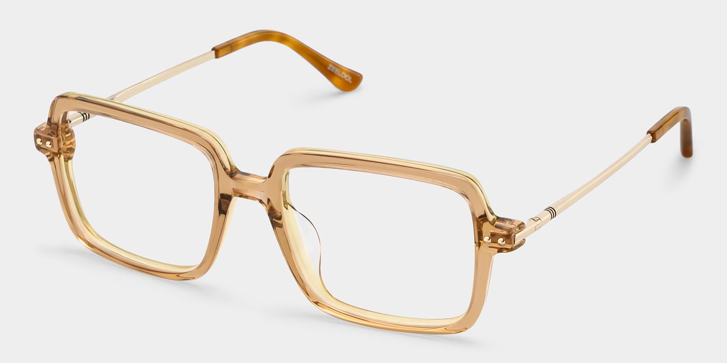 Asher Marron Rectangle Lunettes2