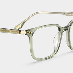 Zoe Carré Vert Lunettes7