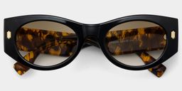 Lunettes de soleil géométriques noires TR901