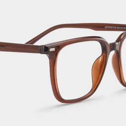 Eliza Marron Foncé Carré lunettes4