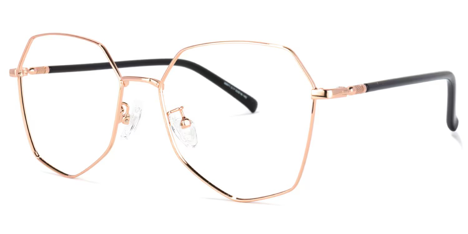 Bivins Géométrique Or Lunettes1