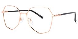 Bivins Or Géométrique lunettes1
