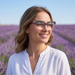Minguela Carré Gris Rose Lunettes8