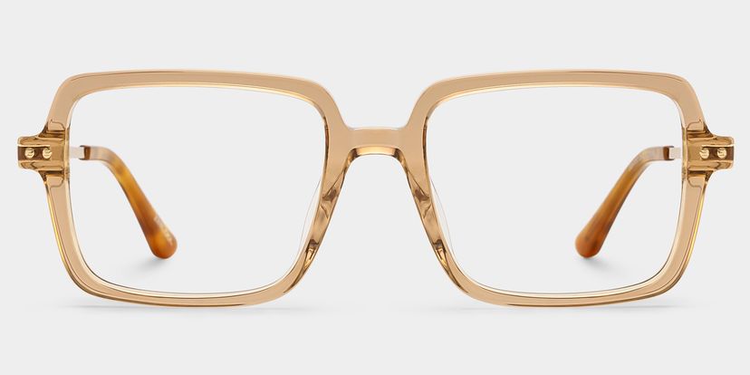 Marron Rectangle Lunettes