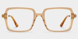 Asher Marron Rectangulaire lunettes0