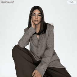 Lunettes en métal à motif tortue géométrique5