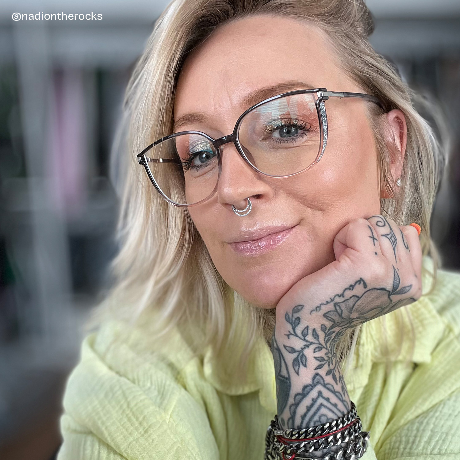 Rodz Gris-Rose Carré Lunettes6