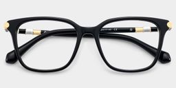 Delilah Carré Noir Lunettes1